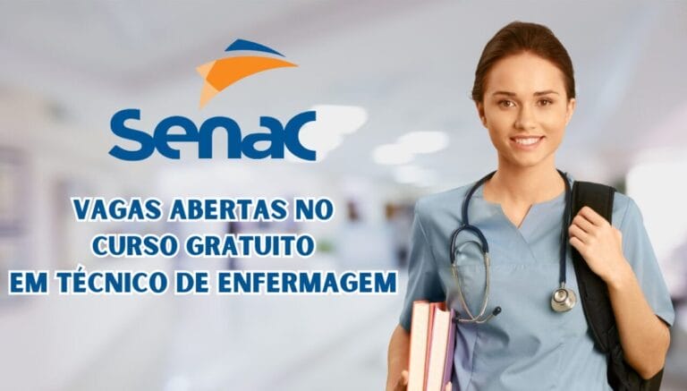 Senac oferece diversas vagas para curso gratuito de Técnico em