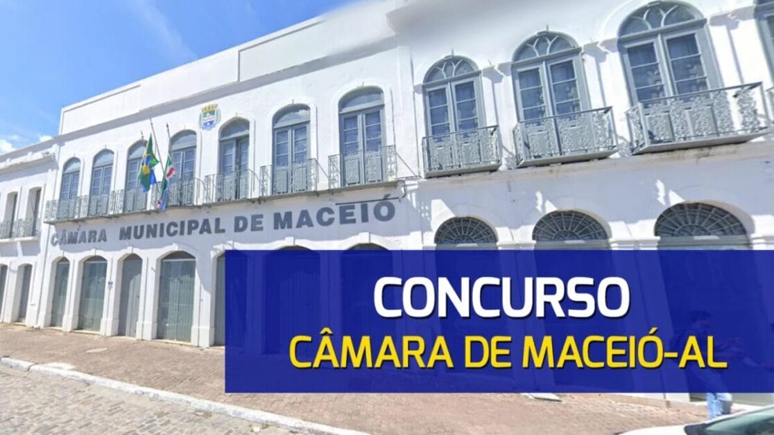 Novo concurso público da Câmara de Maceió abre 54 vagas para candidatos