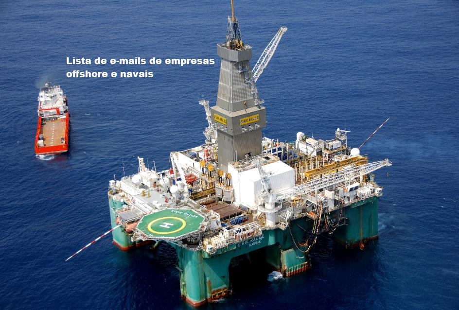 Lista de e-mails de empresas offshore, petróleo e naval
