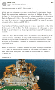 Shell contrata sonda da Queiroz Galvão