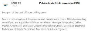 ensco jobs vagas brazil