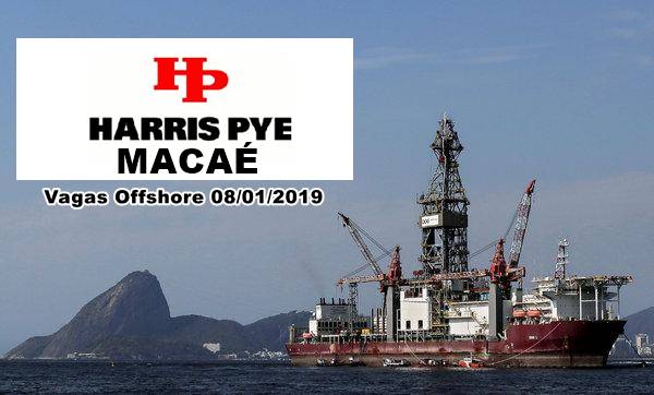 Harris Pye Macaé abre anuncia processo seletivo para novas vagas offshore