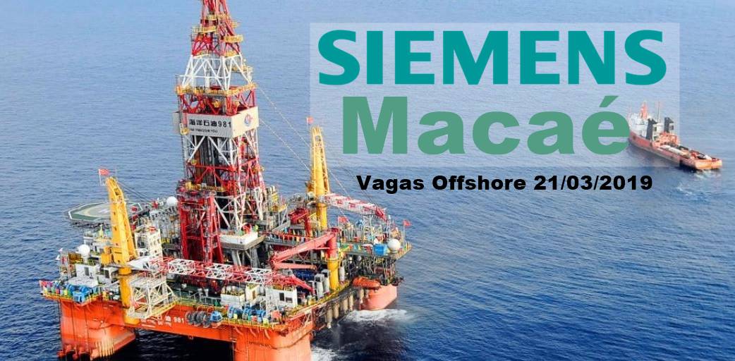 Vagas Offshore Siemens Macaé Técnicos conectores