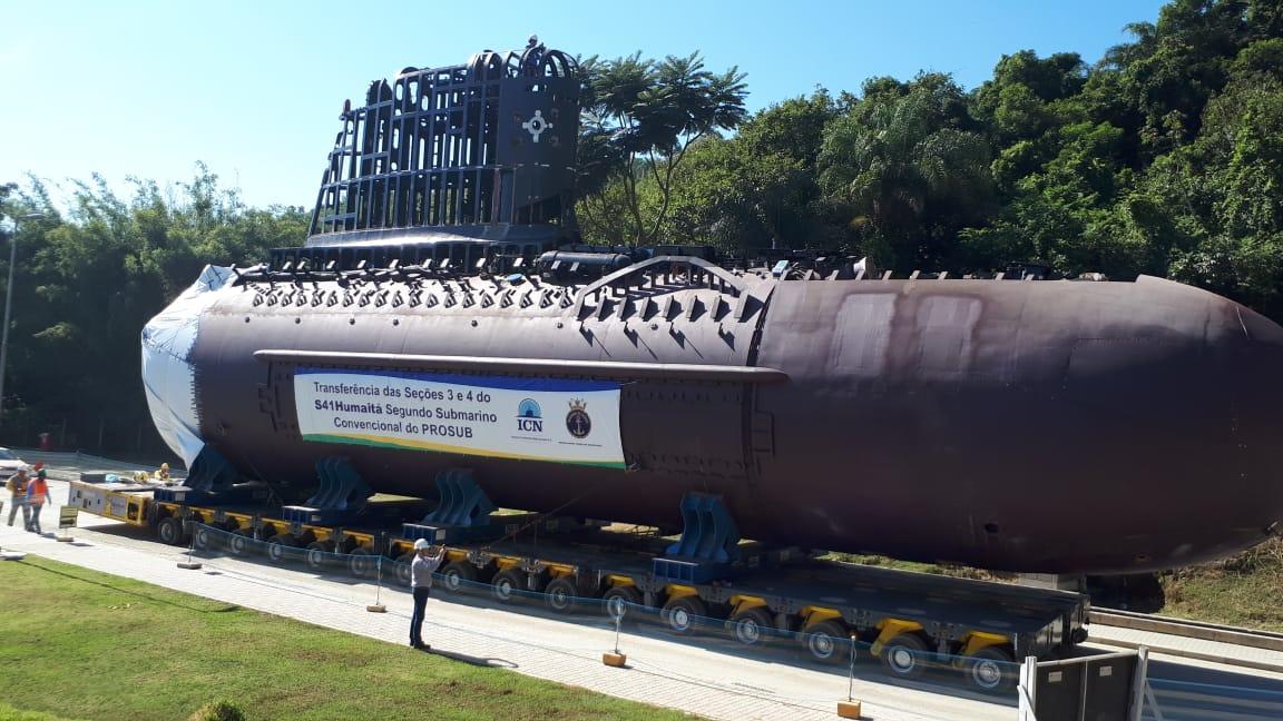 ICN receives last sections of the submarine