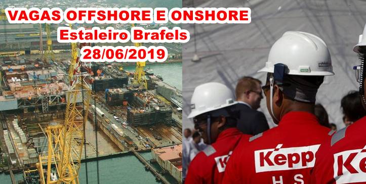 Vagas Offshore e Omshore Brasfels 2019