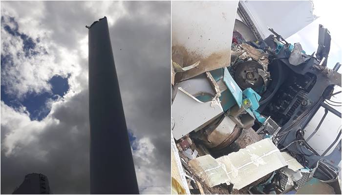 Torre eólica Pernambuco acidente