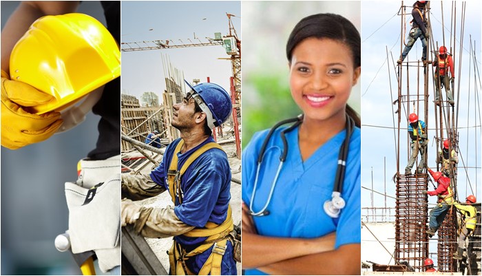 Engenharia Construção Civil Técnico de Segurança do Trabalho Enfermagem Obras