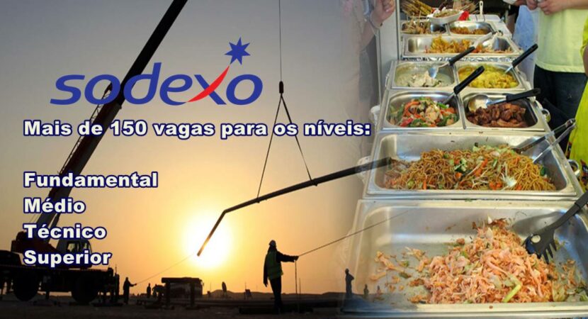 More than 150 job openings to meet the demand for contracts throughout Brazil from the multinational Sodexo