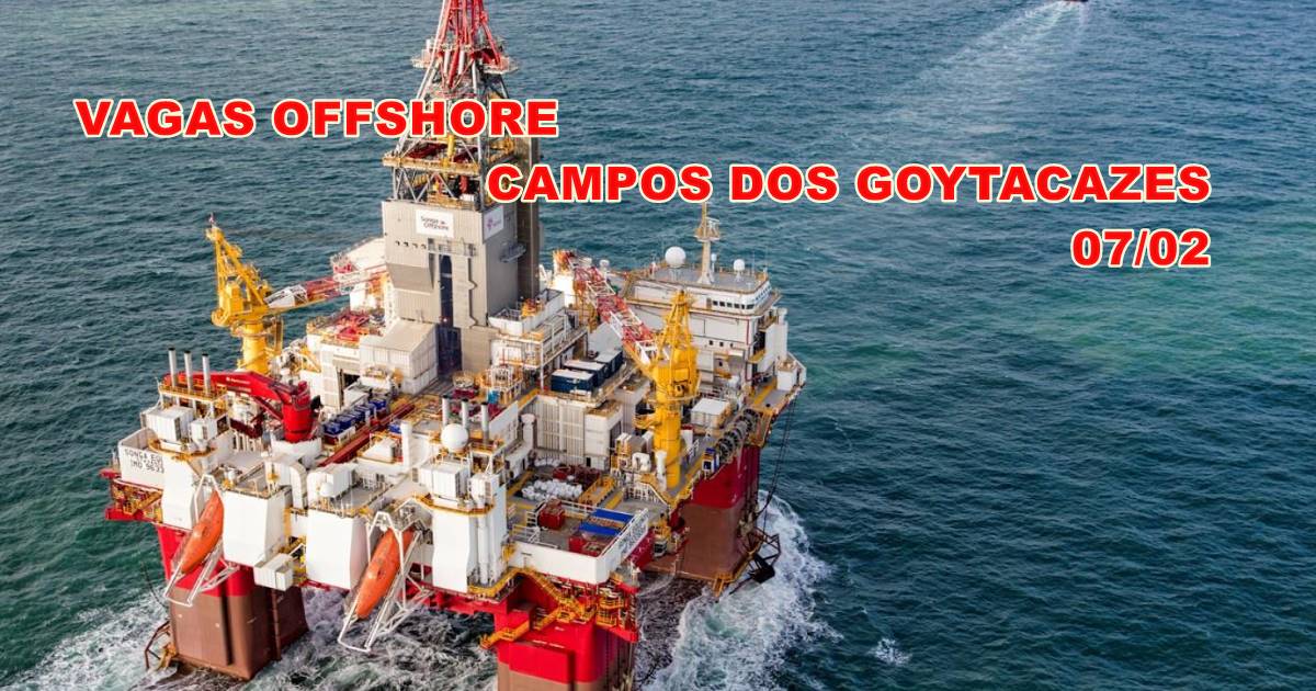 Muitas vagas de emprego para atender projetos offshore em empresa de perfuração