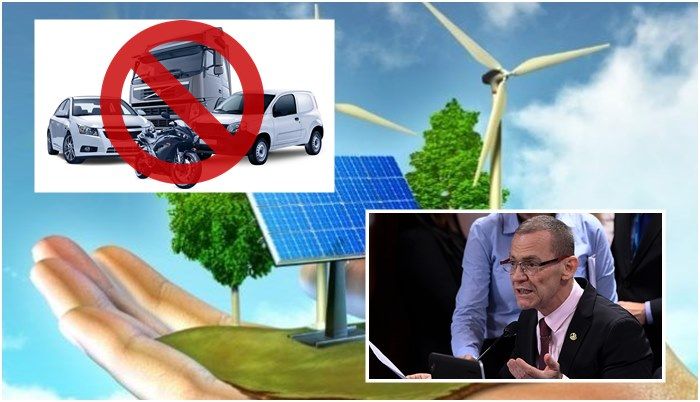 Veículos energia renováveis Senado diesel e gasolina