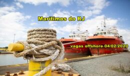 Vagas Offshore para profissional Marítimo no Rio de Janeiro