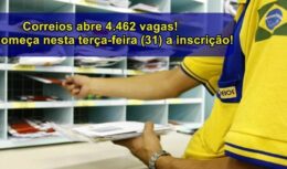 Processo seletivo aberto pelos Correios oferece 4.462 vagas para cadastro de cúrrículo Jovem Aprendiz