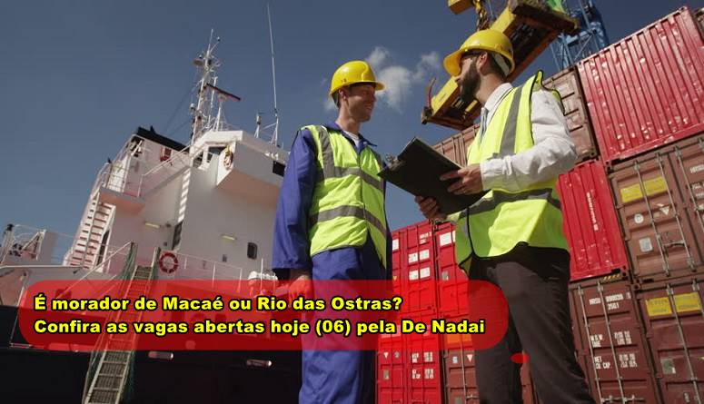De Nadai inicia vagas de ensino fundamental e médio para profissionais de Macaé e Rio das Ostras hoje, 6 de abril