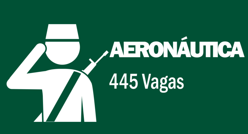 Aeronáutica abriu ontem (13) 445 vagas de nível médio e superior; salário de até R$7.315