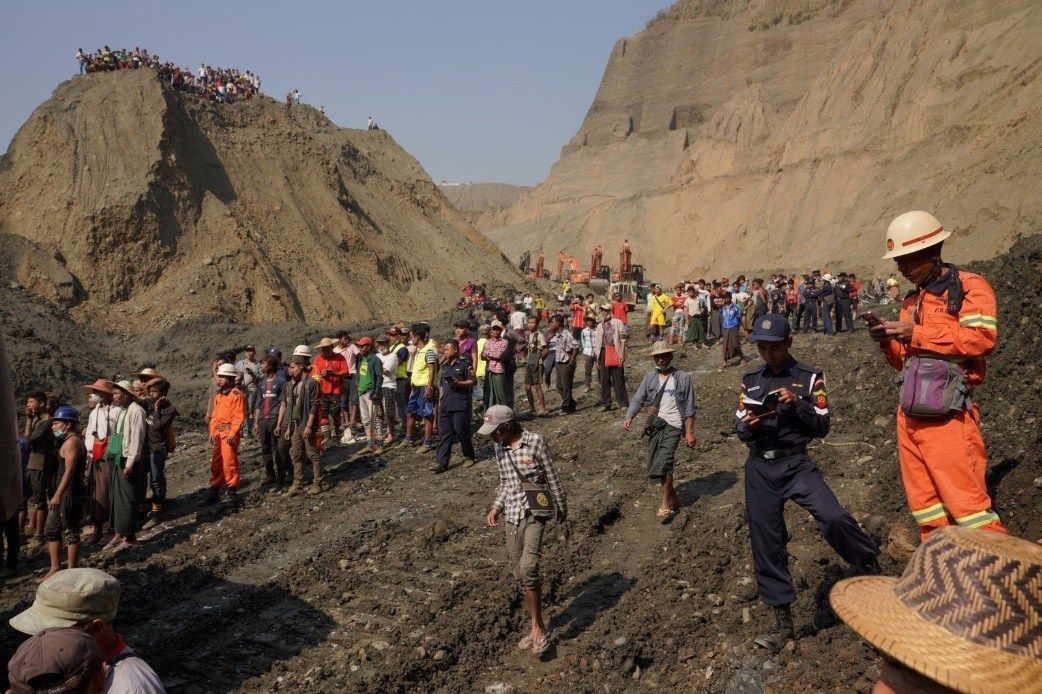 Deslizamento de terra em mina de jade mata mais de 100 trabalhadores em Mianmar