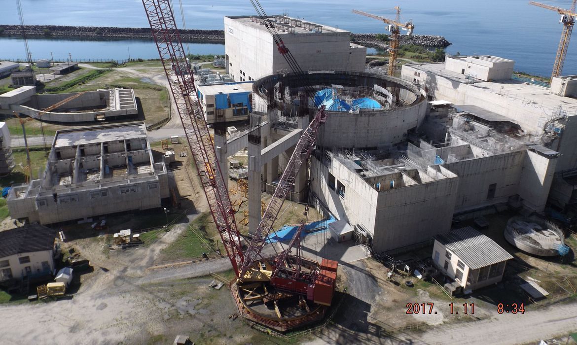 Governo autoriza a retomada das obras de construção da Usina Nuclear Angra 3, no Rio de Janeiro