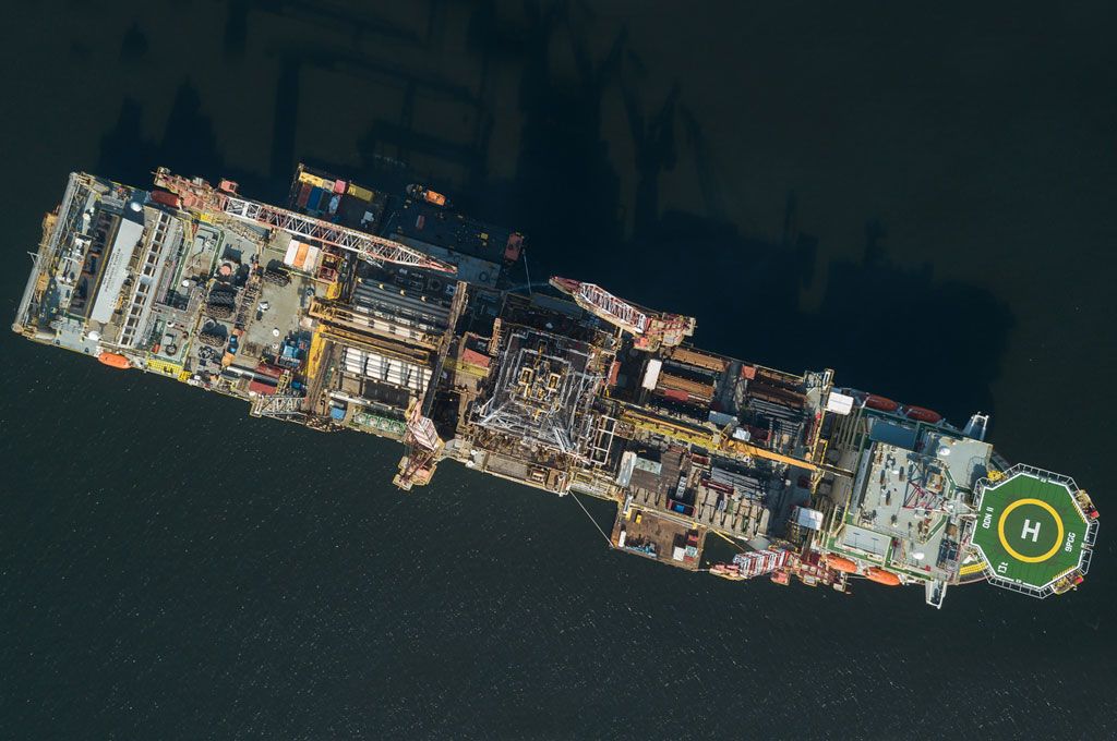 plataformas de petróleo da ocyan que opera para a Petrobras no pré-sal