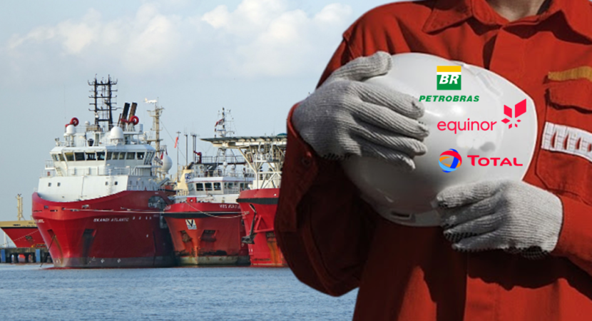 Petrobras Equinor Total buques compañía petrolera costa afuera