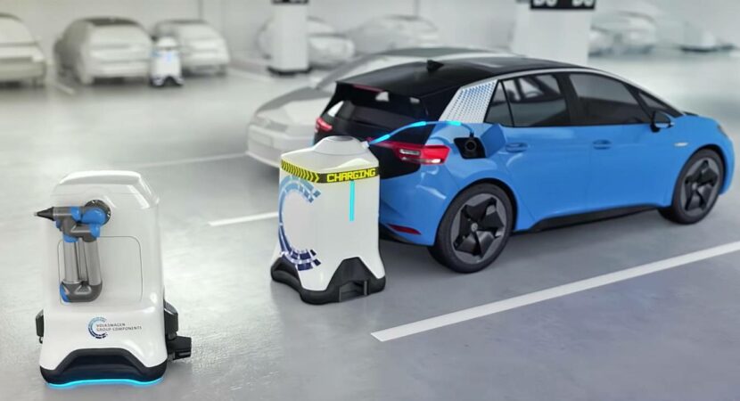Robô - carros elétricos - Volkswagen