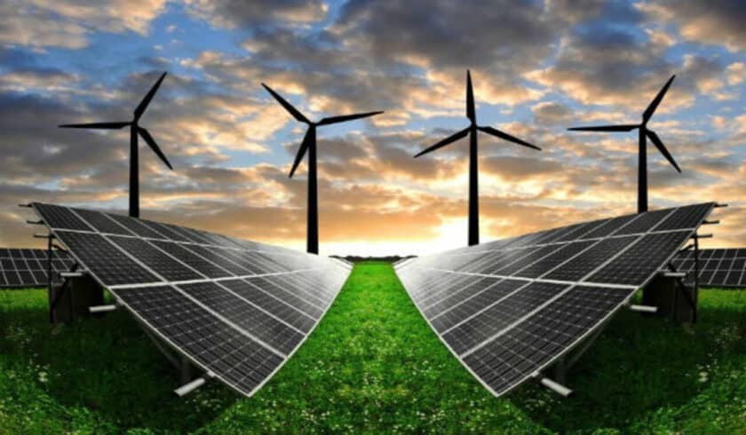 Energias renováveis, energia eólica, solar e biomassa