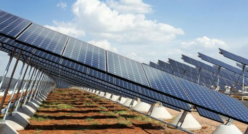 Power plant - solar energy - solar trackers