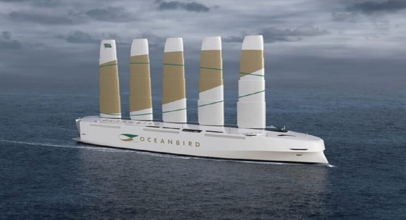 energia eólica -navios - alto mar