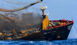 ship oil oil spill coast