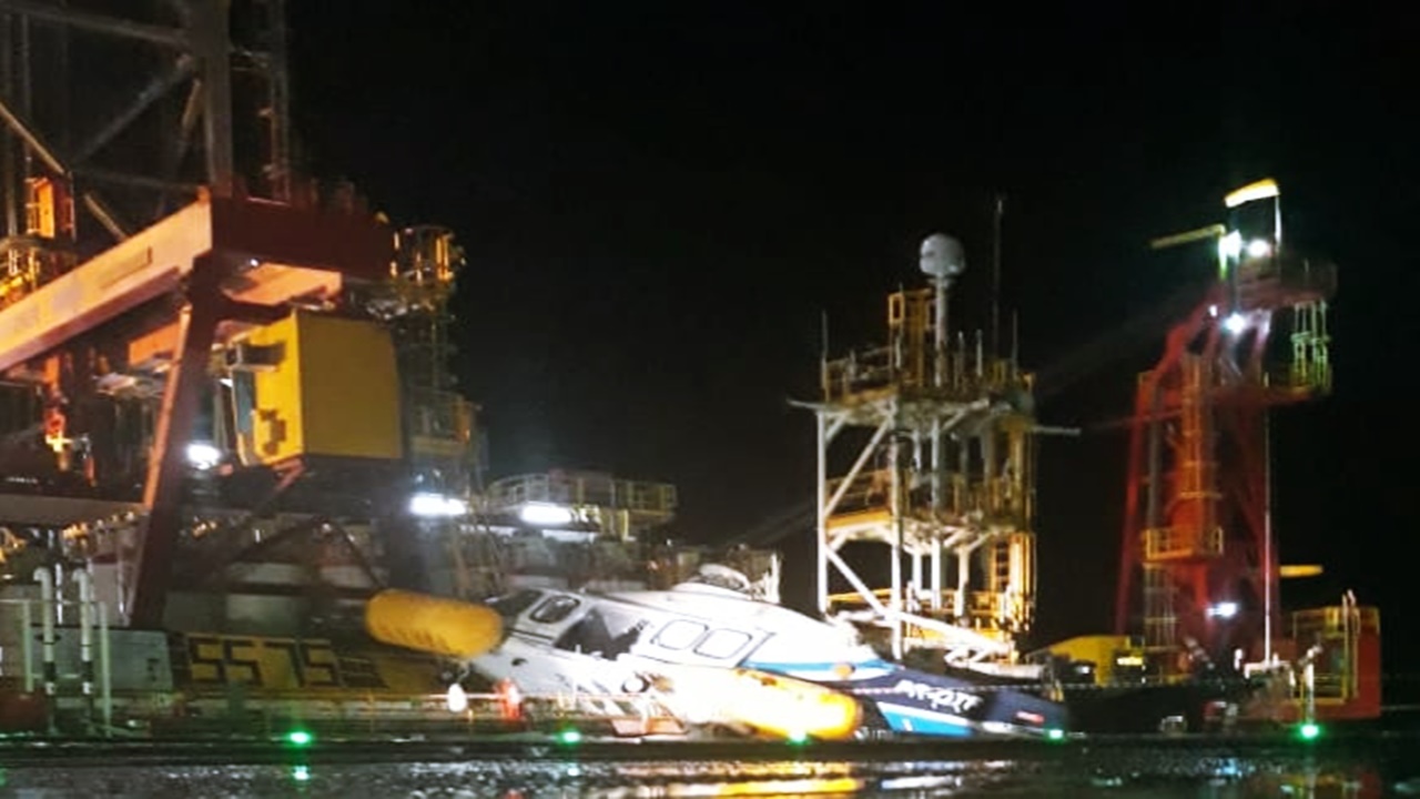 plataforma - acidente - petrobras - diamond offshore - helicóptero - Omni - bacia de santos - feridos - trabalhadores - petroleiros