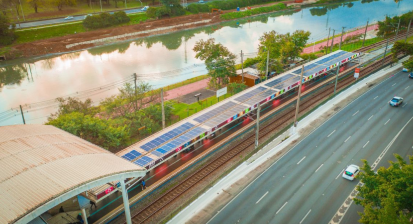 Solar energy – train station – São Paulo