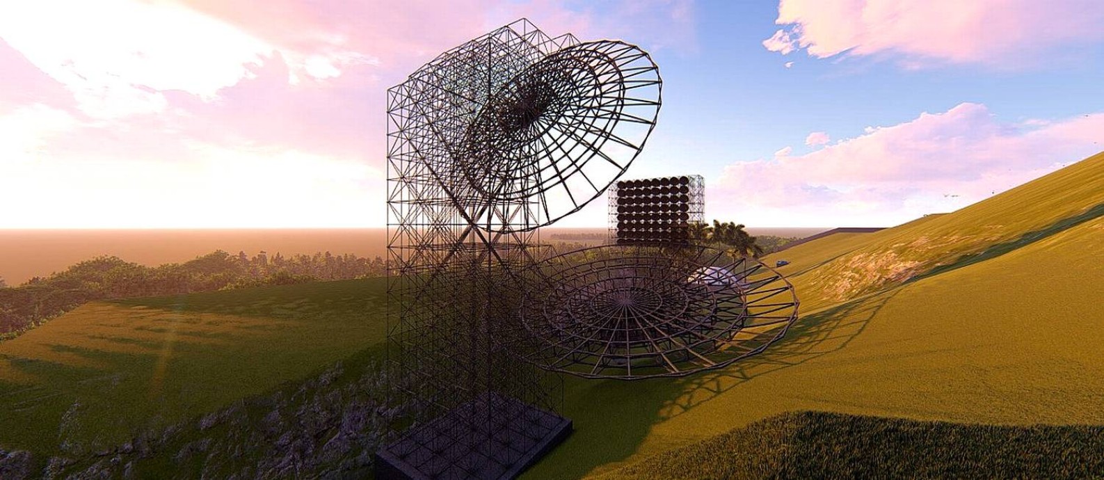 construção – Paraíba - radiotelescópio