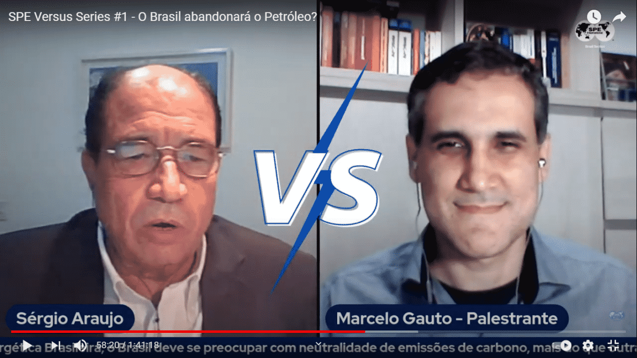 Sérgio Araújo e Marcelo Gauto discordaram sobre se o Brasil deve se preocupar mais ou menos com outros países sobre o abandono do petroleo