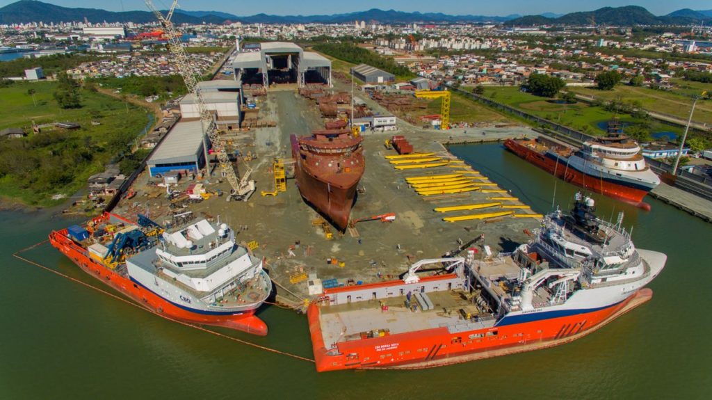 Construção – navios – Marinha – Santa Catarina
