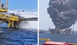 pemex - accidente - incidente - plataforma petrolera - muerte - oleoducto - incendio - explosión