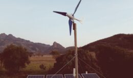 turbine - wind - power plant - renewable energy - solar panels