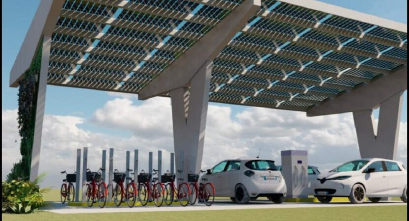 UFMS - estación de carga - coches eléctricos - energía solar - universidad