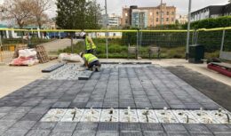 Engenheiros - chão sustentável - pavimento - energia solar - painéis solares - plástico