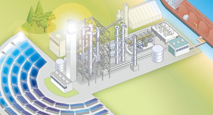 planta de energía - energía solar - biomasa - hidrógeno verde -