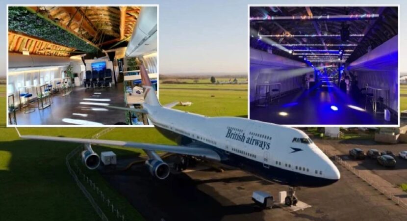 British Airways - jato - 747 - festas de luxo - Cotswolds