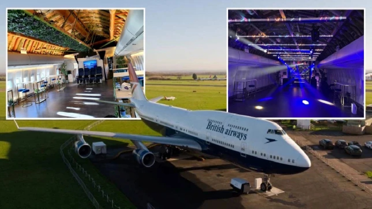British Airways - jet - 747 - luxury parties - Cotswolds