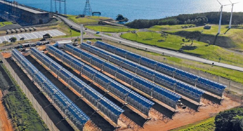 Central Heliotérmica CESP Junto a la Central Hidroeléctrica Porto Primavera