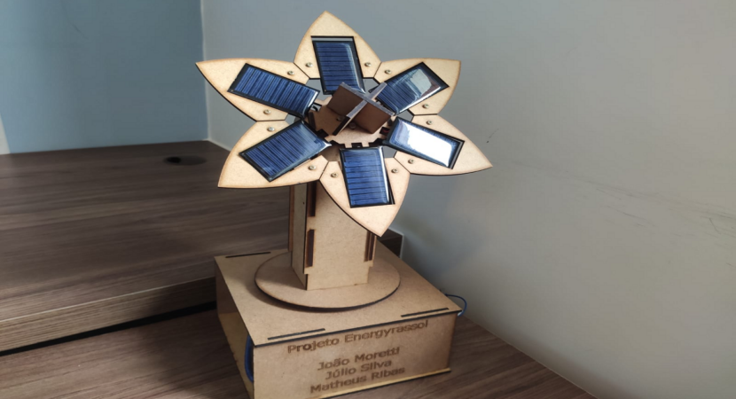 ETEC - campinas - SP - solar energy - photovoltaic panels - sunflowers