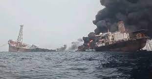 navio petroleiro - acidente - explosão - barris de petróleo - Trinity Spirit - FPSO