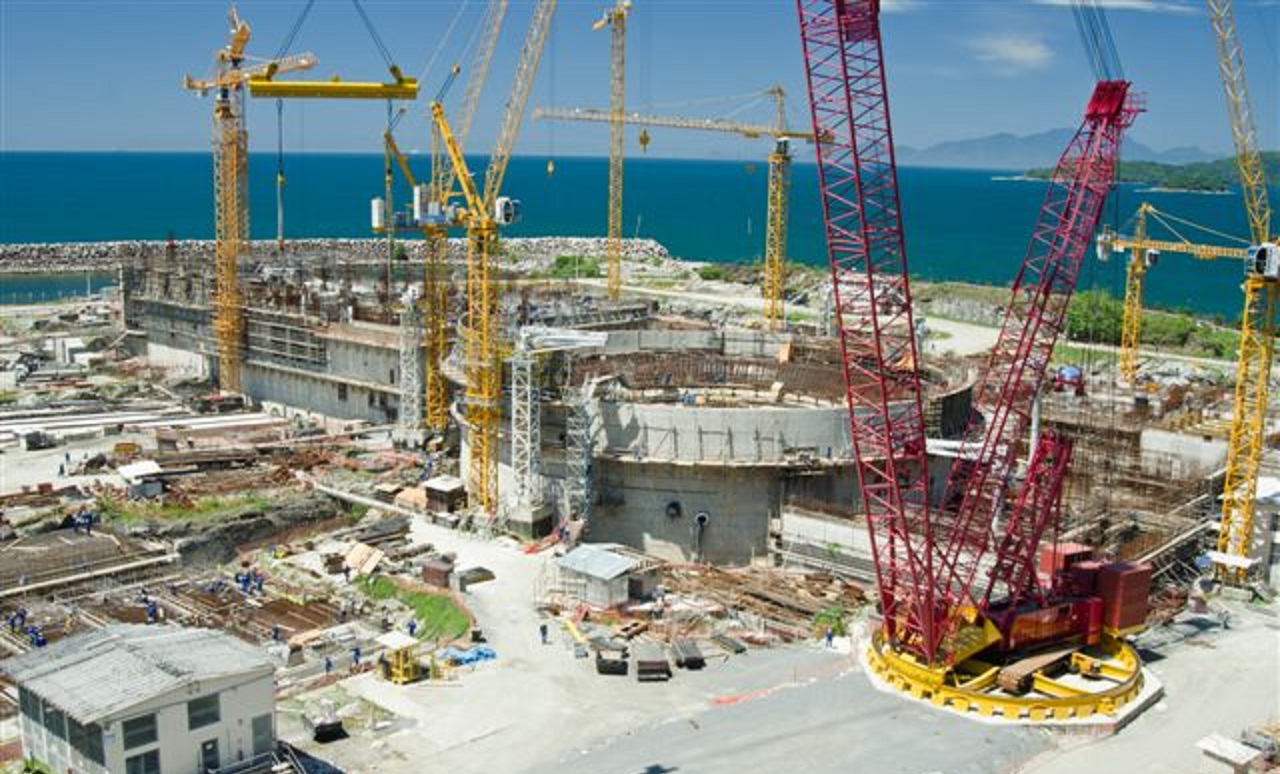 Angra 3 Nuclear Power Plant in Angra dos Reis under construction