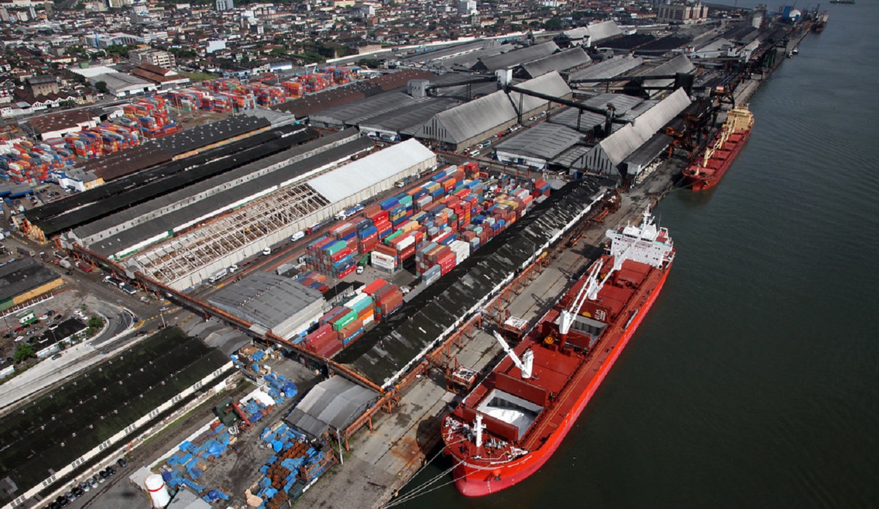 Porto de Santos - banco de imagens Codesp