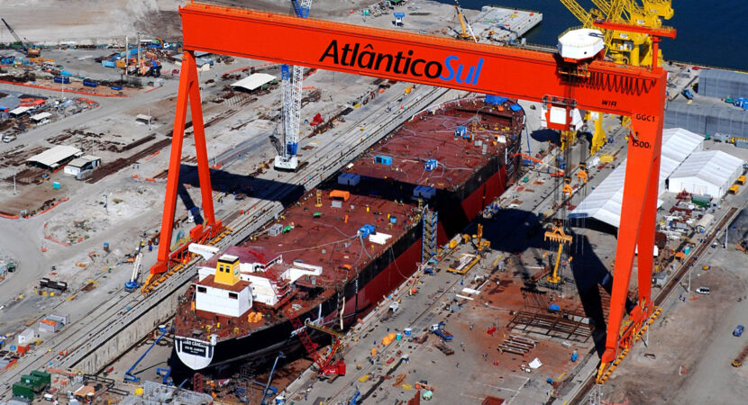 Astillero-Atlântico-Sur--Porto-de-Suape - trabajos - Pernambuco - Construcción naval - Reparaciones navales