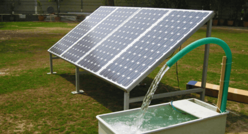 energia solar - bomba de água - energia elétrica - conta de luz