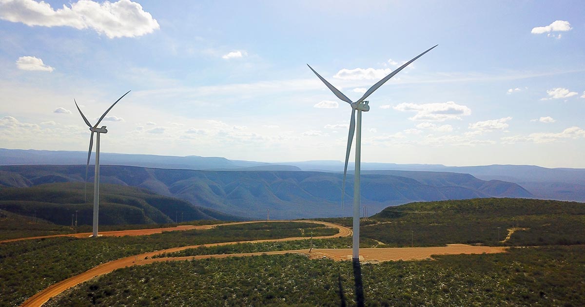 enel green power wind farm in tacaratu generating wind energy for the free market