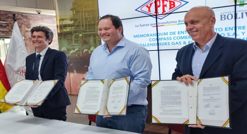 Após a companhia boliviana YPFB realizar cortes no fornecimento de gás natural à Petrobras, as empresas Compass e TotalEnergies se aproximam da fornecedora do combustível e assinaram um acordo de intenções para futura comercialização do produto