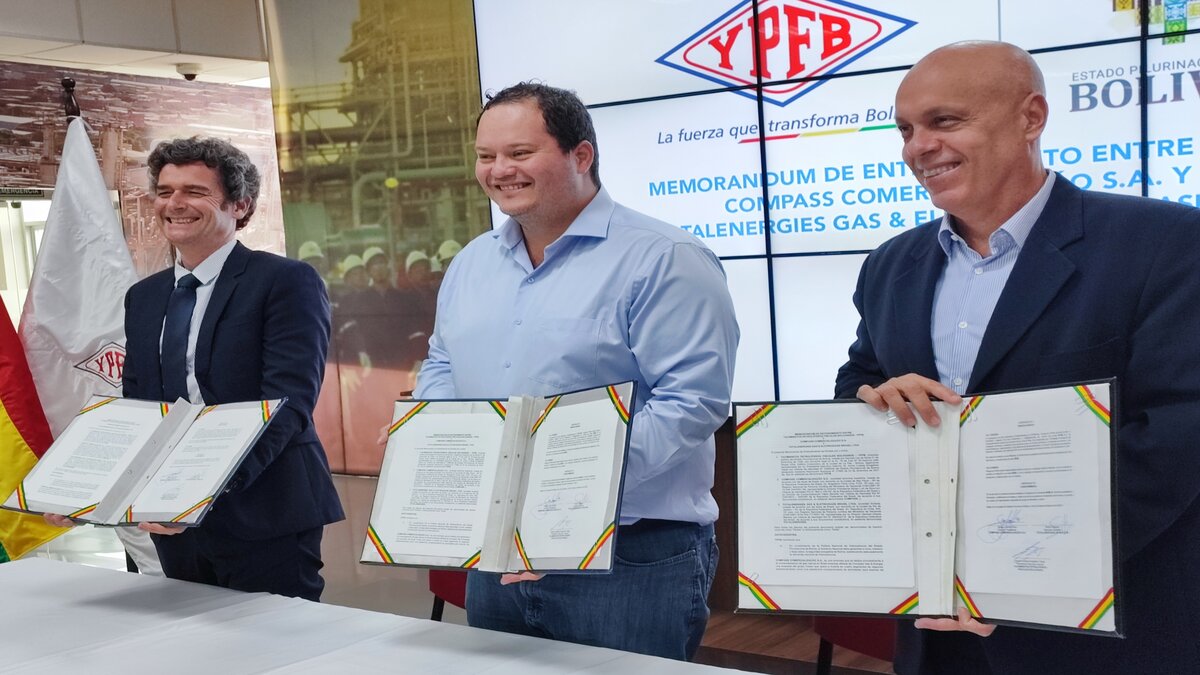 Após a companhia boliviana YPFB realizar cortes no fornecimento de gás natural à Petrobras, as empresas Compass e TotalEnergies se aproximam da fornecedora do combustível e assinaram um acordo de intenções para futura comercialização do produto