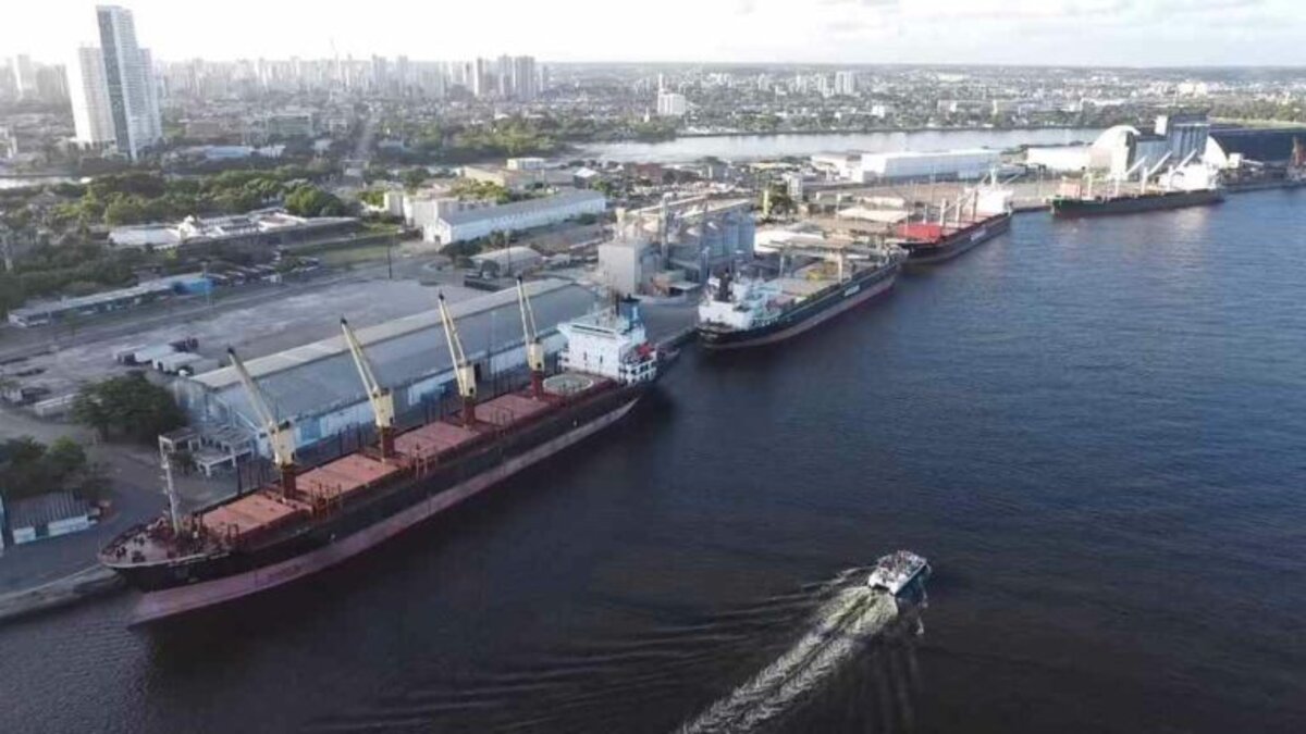 The provisional expansion of the new draft of the ships for the transport of cargo is part of the growth project of the Port of Recife to ensure more efficiency in import and export operations with large ships over the coming months.